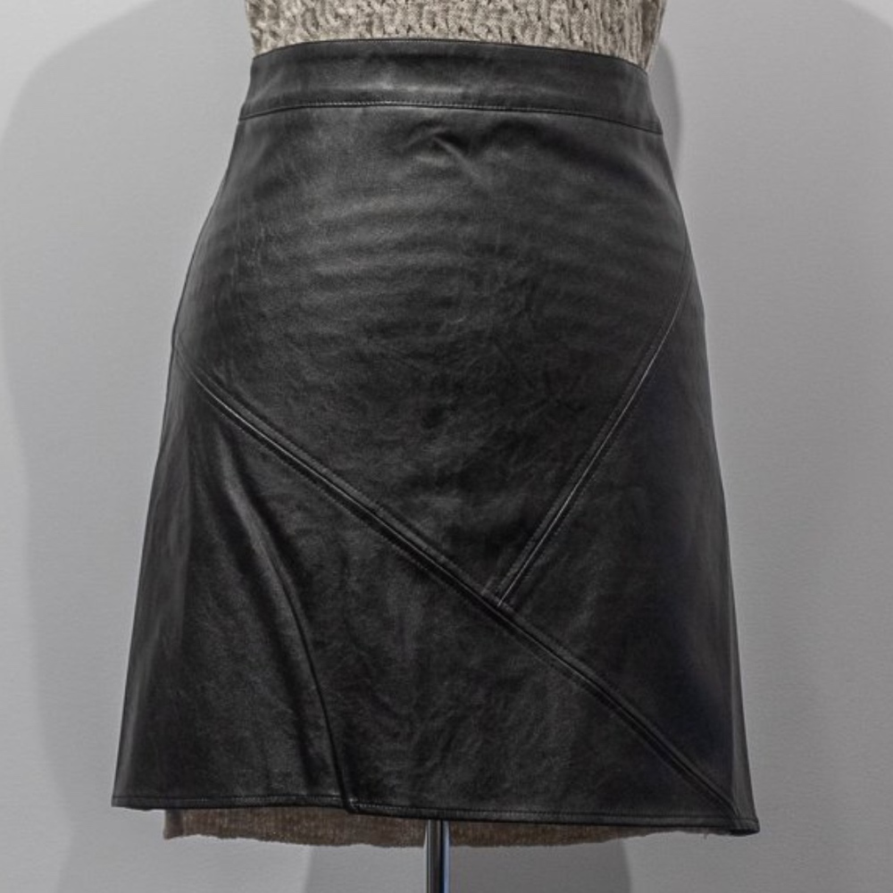 Faux Leather Skirt